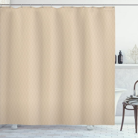 Ambesonne Neutral Color Shower Curtain, Vintage Nostalgia Art, 69"Wx75"L, Beige