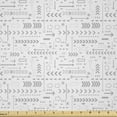 thumbnail image 1 of Ambesonne Neutral Fabric by the Yard Microfiber, Angle Cursors in Graphic, 1 Yard, Pale Taupe, 1 of 2