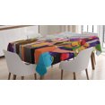 thumbnail image 1 of Ambesonne New Orleans Tablecloth Rectangular Table Cover, People in Festival, 60"x90", Multicolor, 1 of 4