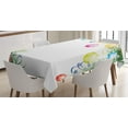 thumbnail image 1 of Ambesonne New Year Tablecloth Rectangular Table Cover, Colorful Baubles Theme, 60"x84", Multicolor, 1 of 4