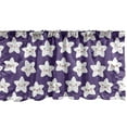 thumbnail image 1 of Ambesonne Night Sky Window Valance, Happy Cosmic Stars, 54" X 12", Quartz White, 1 of 3