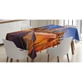 thumbnail image 1 of Ambesonne Night Tablecloth Rectangular Table Cover, Los Angeles USA Downtown, 60"x90", Multicolor, 1 of 4