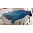 thumbnail image 1 of Ambesonne Night Tablecloth Rectangular Table Cover, Ombre Sky Universe Cosmos, 60"x90", Pale Blue Dark Blue, 1 of 4