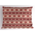 thumbnail image 1 of Ambesonne Nordic Pillow Sham, Scandinavian Snow Pattern, 26" X 20", Dark Coral White Blush, 1 of 2