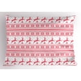 thumbnail image 1 of Ambesonne Nordic Pillow Sham, Winter Time Reindeers, 36" X 20", Coral White, 1 of 2