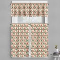 thumbnail image 1 of Ambesonne Nordic Valance & Curtain, Pixel Art Christmas, 55"x45", Emerald Beige Scarlet, 1 of 6