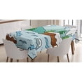 thumbnail image 1 of Ambesonne Northwoods Tablecloth Rectangular Table Cover, Winter Mountains, 60"x84", Multicolor, 1 of 4