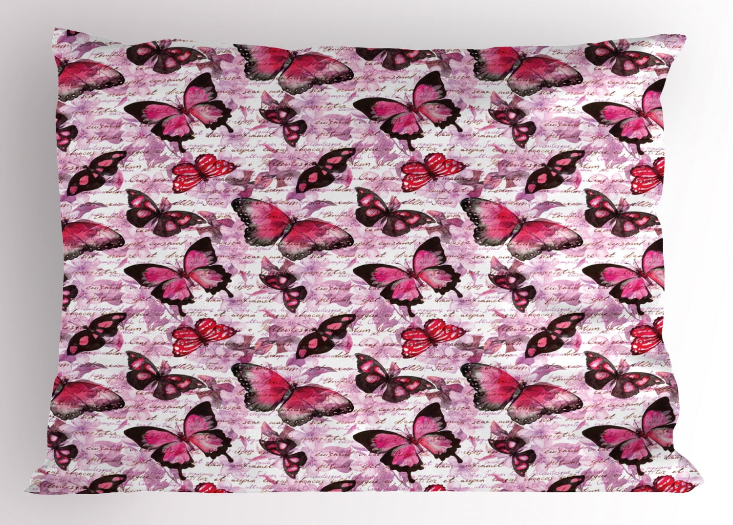 Edward Boutross Pillow - Pink Appliqued Edge Sham