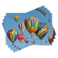 thumbnail image 1 of Ambesonne Nostalgic Place Mats Set of 4, Journey Fun Sky, Standard Size, Blue, 1 of 6