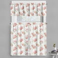 thumbnail image 1 of Ambesonne Nostalgic Valance & Curtain, Magnolia Fresh Buds, 55"x36", Green Pink Off White, 1 of 7