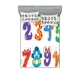 thumbnail image 1 of Ambesonne Number Fitted Sheet & Pillow Sham Set, Math Funny Characters, Calking, Multicolor, 1 of 2