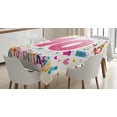 thumbnail image 1 of Ambesonne Number Tablecloth Rectangular Table Cover, 1 Years Birthday, 60"x90", Multicolor, 1 of 4