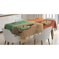 thumbnail image 1 of Ambesonne Number Tablecloth Rectangular Table Cover, Grunge Wake up Alarm, 60"x90", Multicolor, 1 of 3