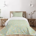 thumbnail image 1 of Ambesonne Numbers Quilted Bedspread Set 2 Pcs, Numeral Composition, Twin Size, Multicolor, 1 of 5