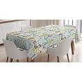 thumbnail image 1 of Ambesonne Numbers Tablecloth Rectangular Table Cover, Colorful Typography, 60"x84", Multicolor, 1 of 4