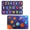 thumbnail image 1 of Ambesonne Numbers and Galaxy Wooden Puzzle Set of 2 Chunky Pieces, Count Learn Math, Indigo Multicolor, 1 of 7