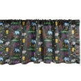 thumbnail image 1 of Ambesonne Nursery Window Valance, Happy Smiling Friendly Various Zoo Animals Tropic Woodland Nature Illustration, Curtain Valance for Kitchen Bedroom Decor with Rod Pocket, 54" X 12", Multicolor, 1 of 3