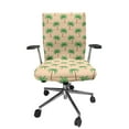 thumbnail image 1 of Ambesonne Oasis Office Chair Cover Stretchable High Back, Repetitive Palm Tree, Peach Fern Green, 1 of 1