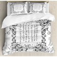 thumbnail image 1 of Ambesonne Occult Gothic Medieval Magic and Spell Symbols Eternal Life Ritual Chart Art Theme Duvet Cover Set, 1 of 3