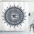 thumbnail image 1 of Ambesonne Occult Shower Curtain, Traditional Mandala Art, 69"Wx84"L, Grey White, 1 of 5