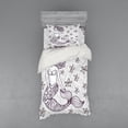 thumbnail image 1 of Ambesonne Ocean Bedding Set 3 Pcs, Mermaid with Wave, Twin XL, Grey, 1 of 2