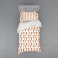 thumbnail image 1 of Ambesonne Ocean Bedding Set 3 Pcs, Seahorses Marine Lifestyle, Twin XL, Redwood Peach and White, 1 of 3