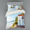 thumbnail image 1 of Ambesonne Ocean Bedding Set 4 Pcs, Home Porch View Moroccan, Queen, Multicolor, 1 of 2
