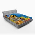 thumbnail image 1 of Ambesonne Ocean Fitted Sheet, Coral Colony on Reef Top, Full Size, Multicolor, 1 of 3