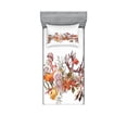 thumbnail image 1 of Ambesonne Ocean Fitted Sheet & Pillow Sham Set, Coral Algea Sealife, Twin, Mustard Olive, 1 of 2
