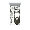 thumbnail image 1 of Ambesonne Ocean Fitted Sheet & Pillow Sham Set, Hat and Beard Seaman, Twin, Brown White, 1 of 2