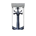 thumbnail image 1 of Ambesonne Ocean Fitted Sheet & Pillow Sham Set, Nautical Anchor Safety, Twinxl, Grey White, 1 of 2