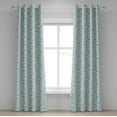 thumbnail image 1 of Ambesonne Ocean Grommet Curtain, Swimming Sharks in Sea, 50" x 72", Turquoise Beige Teal, 1 of 6