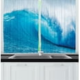 thumbnail image 1 of Ambesonne Ocean Kitchen Curtains, Extreme Water Sports, 55"x45", Aqua White, 1 of 1