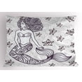 thumbnail image 1 of Ambesonne Ocean Pillow Sham, Mermaid with Wave, 36" X 20", Grey, 1 of 2