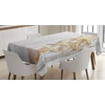 thumbnail image 1 of Ambesonne Ocean Tablecloth Rectangular Table Cover, Seashells and Starfish, 60"x90", Ivory, 1 of 4