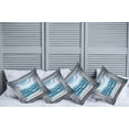 thumbnail image 1 of Ambesonne Ocean Throw Pillow Cover Pack of 4, Historic Window Sea Scenery, 4 Pcs-16" x 16", Sea Blue Coconut and Camel, 1 of 5