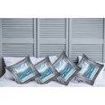 thumbnail image 1 of Ambesonne Ocean Throw Pillow Cover Pack of 4, Historic Window Sea Scenery, 4 Pcs-36"x36", Sea Blue Coconut and Camel, 1 of 5