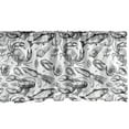 thumbnail image 1 of Ambesonne Ocean Window Valance, Sketchy Seafood Pattern, 54" X 18", Black and White, 1 of 3
