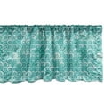 thumbnail image 1 of Ambesonne Ocean Window Valance, Swirled Spiral Sea Waves, 54" X 12", Aqua, 1 of 3