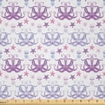 thumbnail image 1 of Ambesonne Octopus Fabric by the Yard Microfiber, Starfish Sea Animals Art, 1 Yard, Soft Pink Pale Fuchsia, 1 of 2