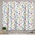 thumbnail image 1 of Ambesonne Octopus Kitchen Curtains, Maritime Cartoon Style, 55"x39", Multicolor, 1 of 3