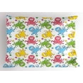 thumbnail image 1 of Ambesonne Octopus Pillow Sham, Cheerful Ocean Animals, 26" X 20", Multicolor, 1 of 2