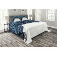 thumbnail image 1 of Ambesonne Octopus Quilted Bedspread Set 3 Pcs, Abstract Marine Pattern, King Size, Violet Blue Turquoise, 1 of 5