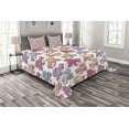 thumbnail image 1 of Ambesonne Octopus Quilted Bedspread Set 3 Pcs, Hand Drawn Tentacles, Queen Size, Multicolor, 1 of 5