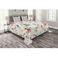 thumbnail image 1 of Ambesonne Octopus Quilted Bedspread Set 3 Pcs, Ocean Wildlife Theme, King Size, Multicolor, 1 of 3