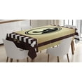 thumbnail image 1 of Ambesonne Old Hollywood Tablecloth Rectangular Table Cover, Countdown Screen, 60"x90", Brown Camel and Black, 1 of 3
