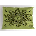 thumbnail image 1 of Ambesonne Olive Green Pillow Sham, Fruit Branches, 36" X 20", Olive Green Green, 1 of 2