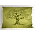 thumbnail image 1 of Ambesonne Olive Green Pillow Sham, Olive Tree Pattern, 36" X 20", Olive Green, 1 of 2