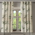 thumbnail image 1 of Ambesonne Olive Pattern Grommet Curtain, Retro Fruit Pattern, 50"x63", Eggshell Laurel Green, 1 of 1