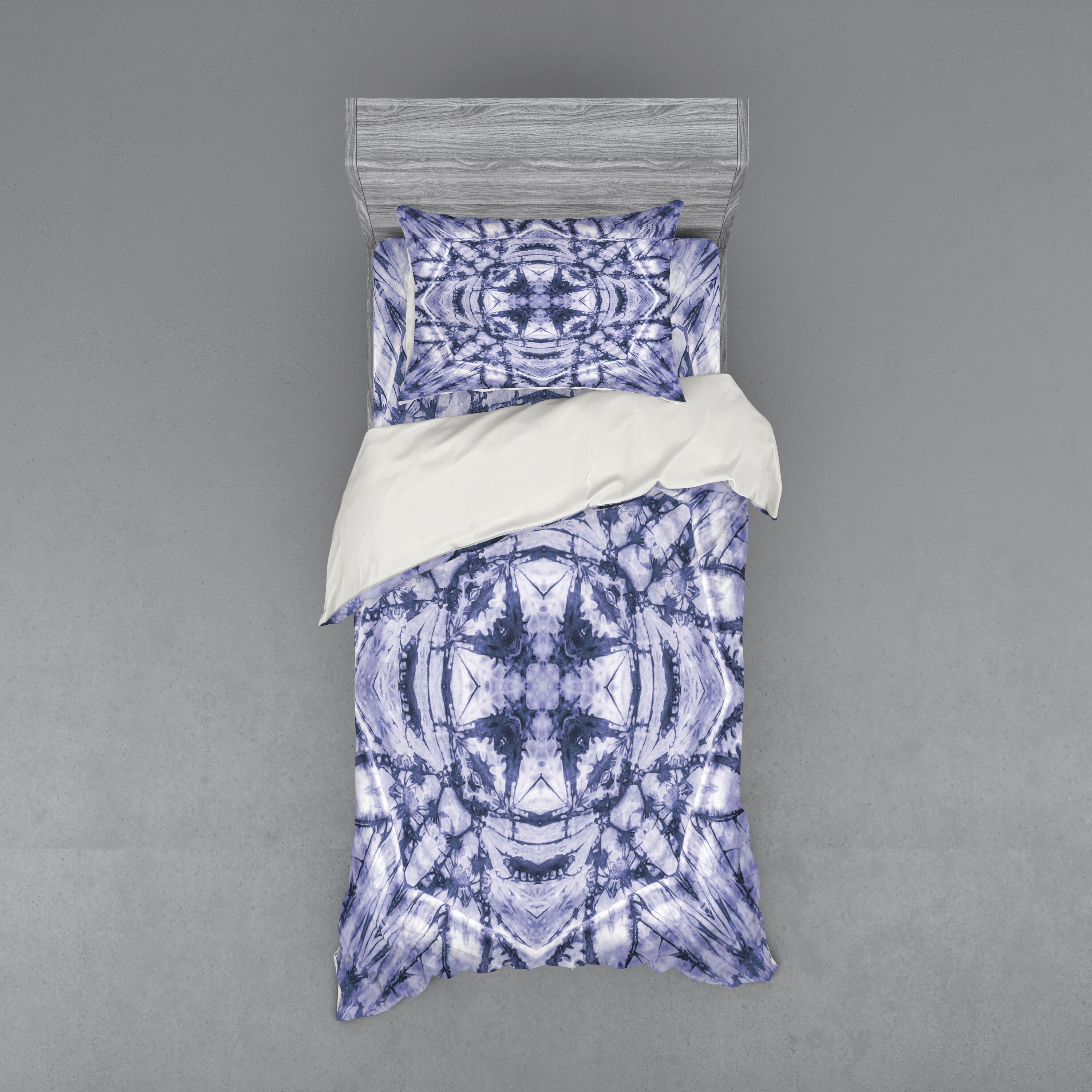 Lavender Blue Indigo Twin Bohemian Bedding Set